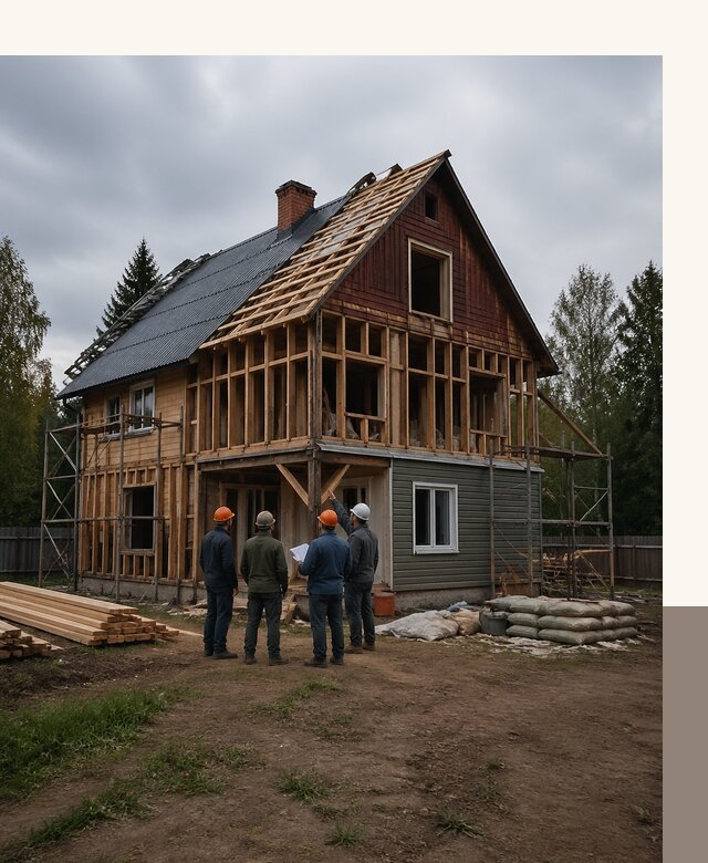 Реконструкция дачного дома в Мариинске под ключ с проектом